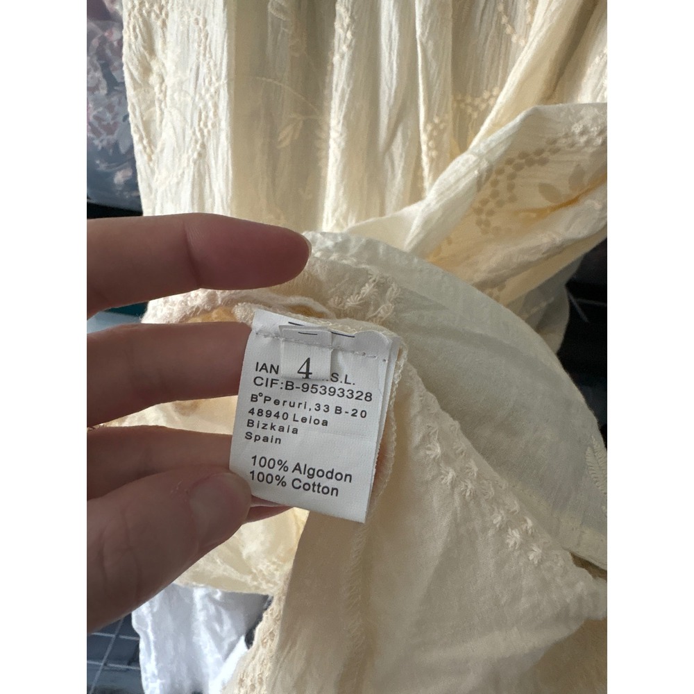 Vintage Ian Mosh Tiered Midi Strawberry Cottagecore Dress - Picture 3 of 4